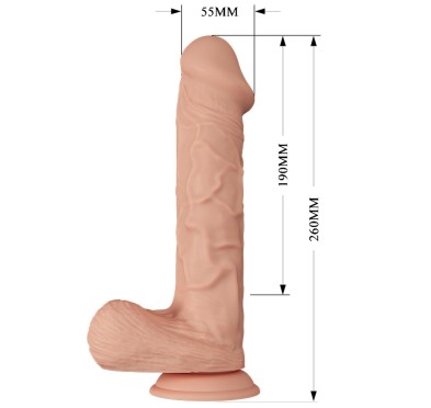 Dildo wibrujące sztuczny penis duże na pilota 26cm